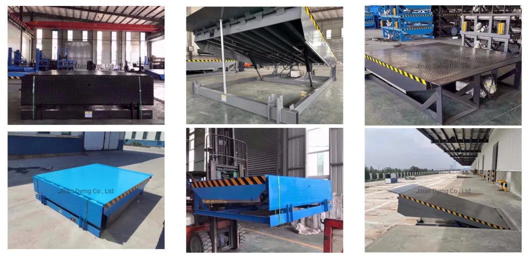 Factory Dock Leveler 6 Ton 8 Ton Stationary Dock Ramp Forklift Working Loading and Unloading Bridge Platform