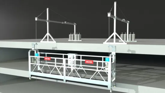 Zlp800 Luwang 高層ビル壁メンテナンス用建設ゴンドラの吊り下げプラットフォームを亜鉛メッキ